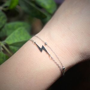 Women’s adjustable 8-10” lightning bracelet Harry Potter inspired